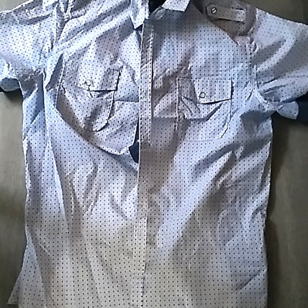 Mens short sleeve buttons
